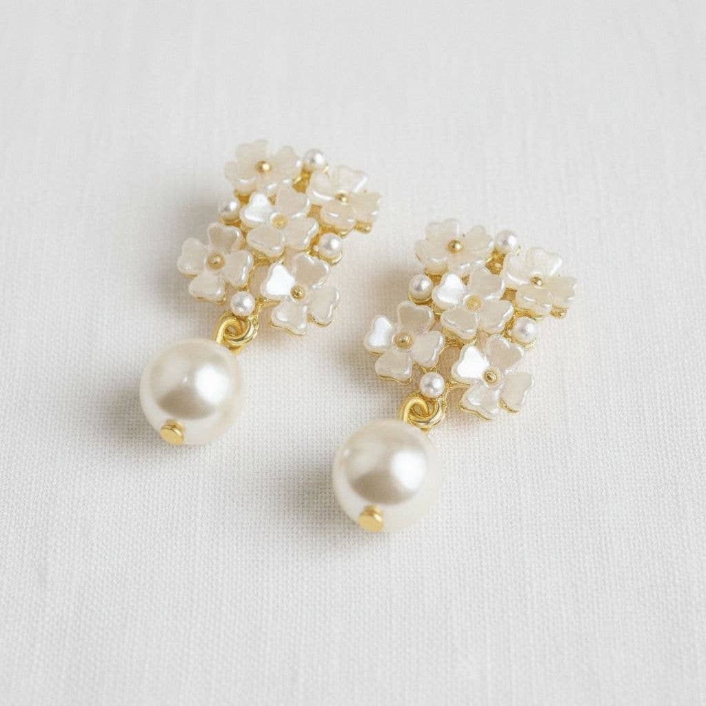 Floral Pearl Earrings