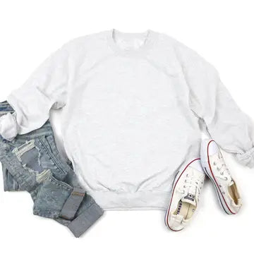 Crew Neck Sweatshirt Light Gray