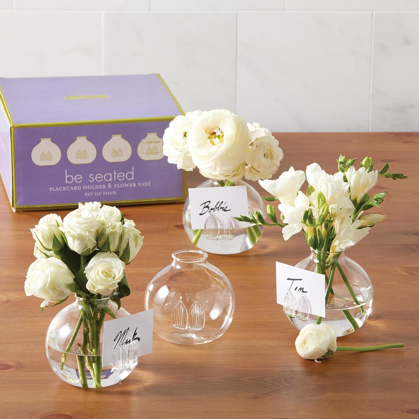Be Seated Flower Place Card