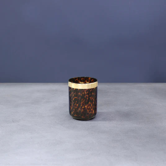 Tortoise & Gold Tumbler