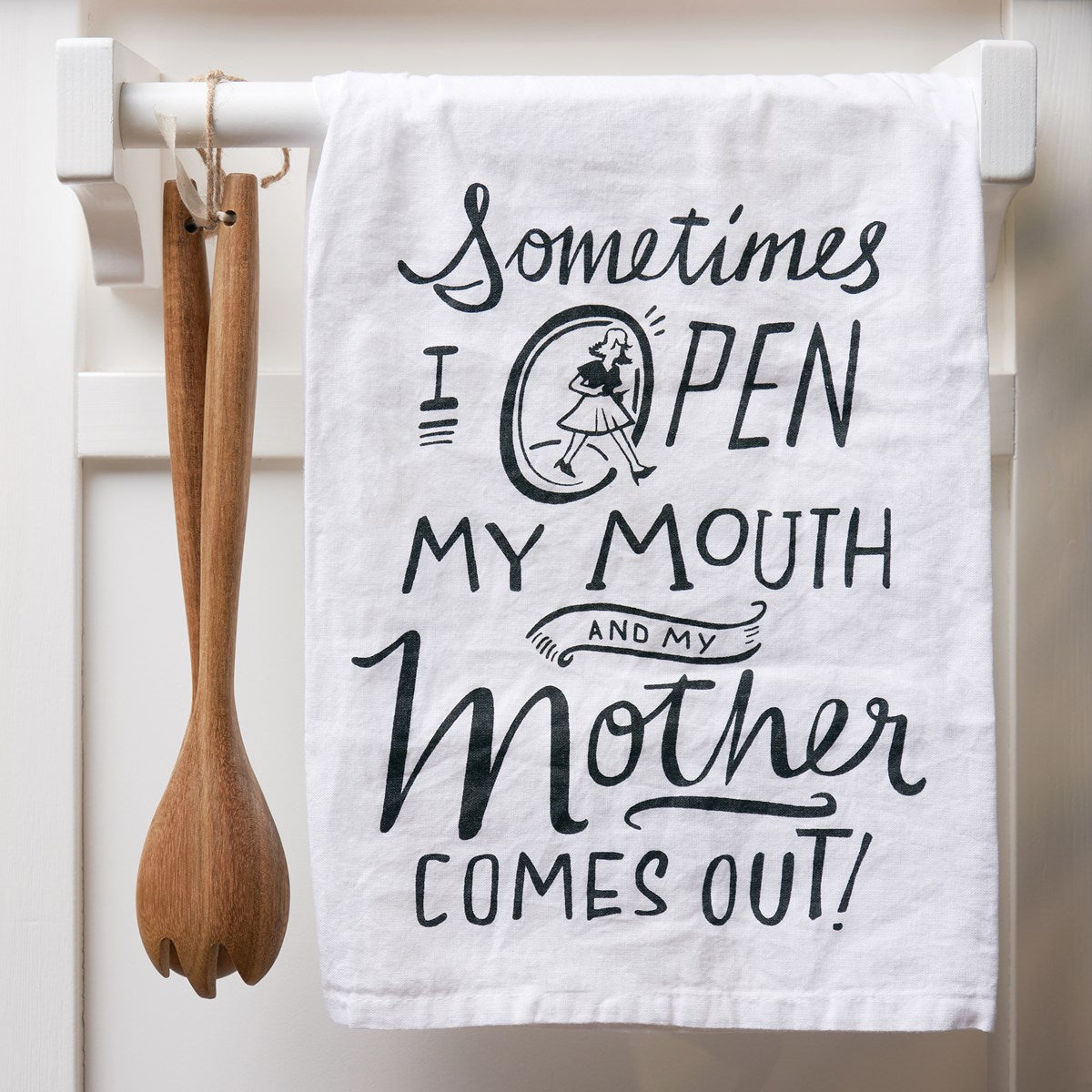 Open My Mouth Tea Towel