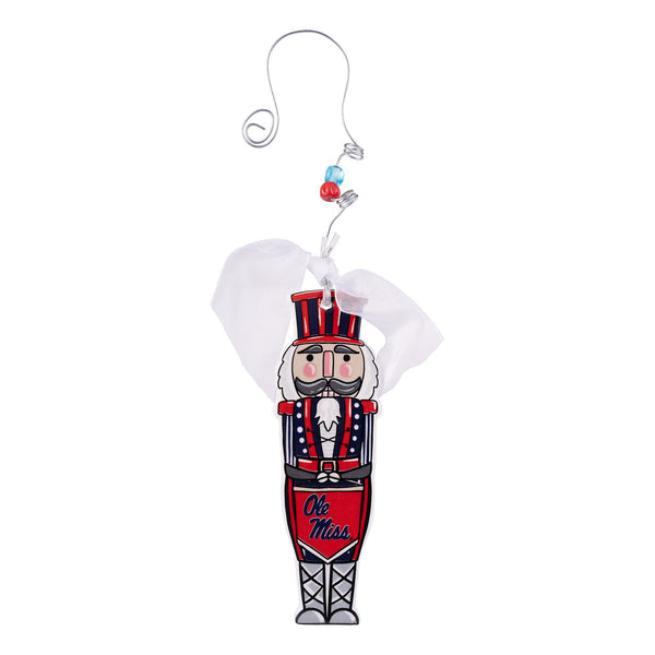 Ole Miss Nutcracker Flat Ornament