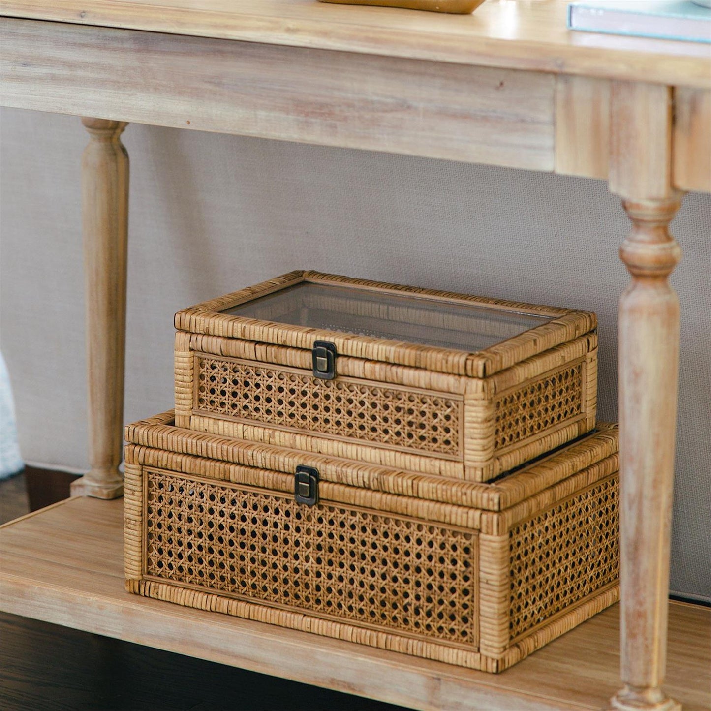 Rattan Decor Storage Boxes