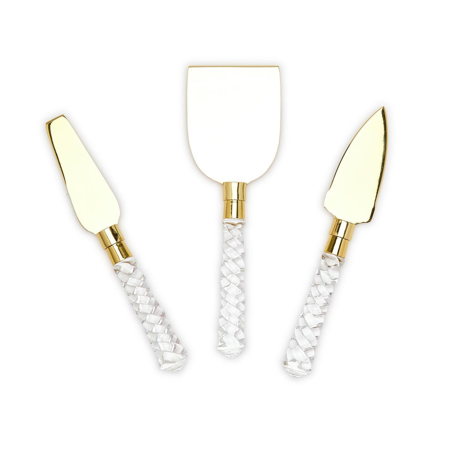 Crystal Clear S/3 Cheese Knives