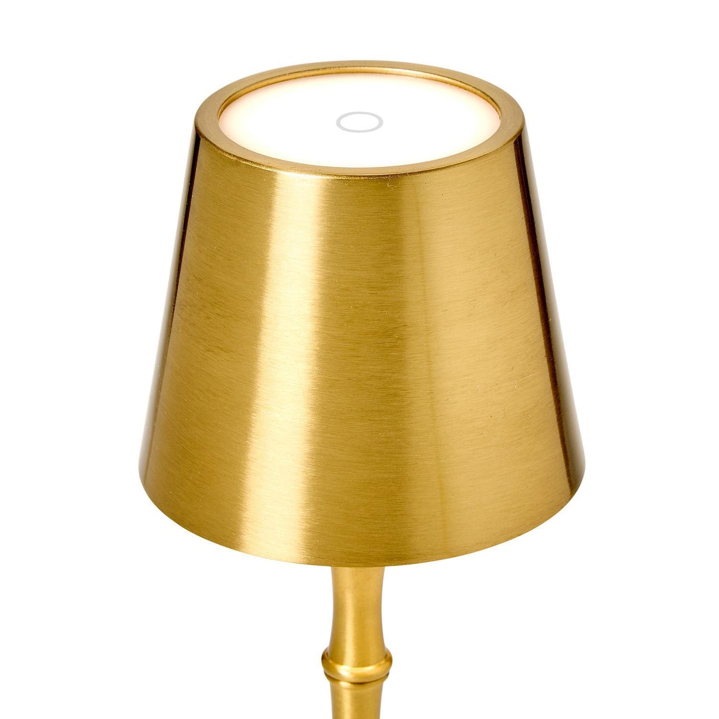 Cordless Gold Bamboo Table Lamp