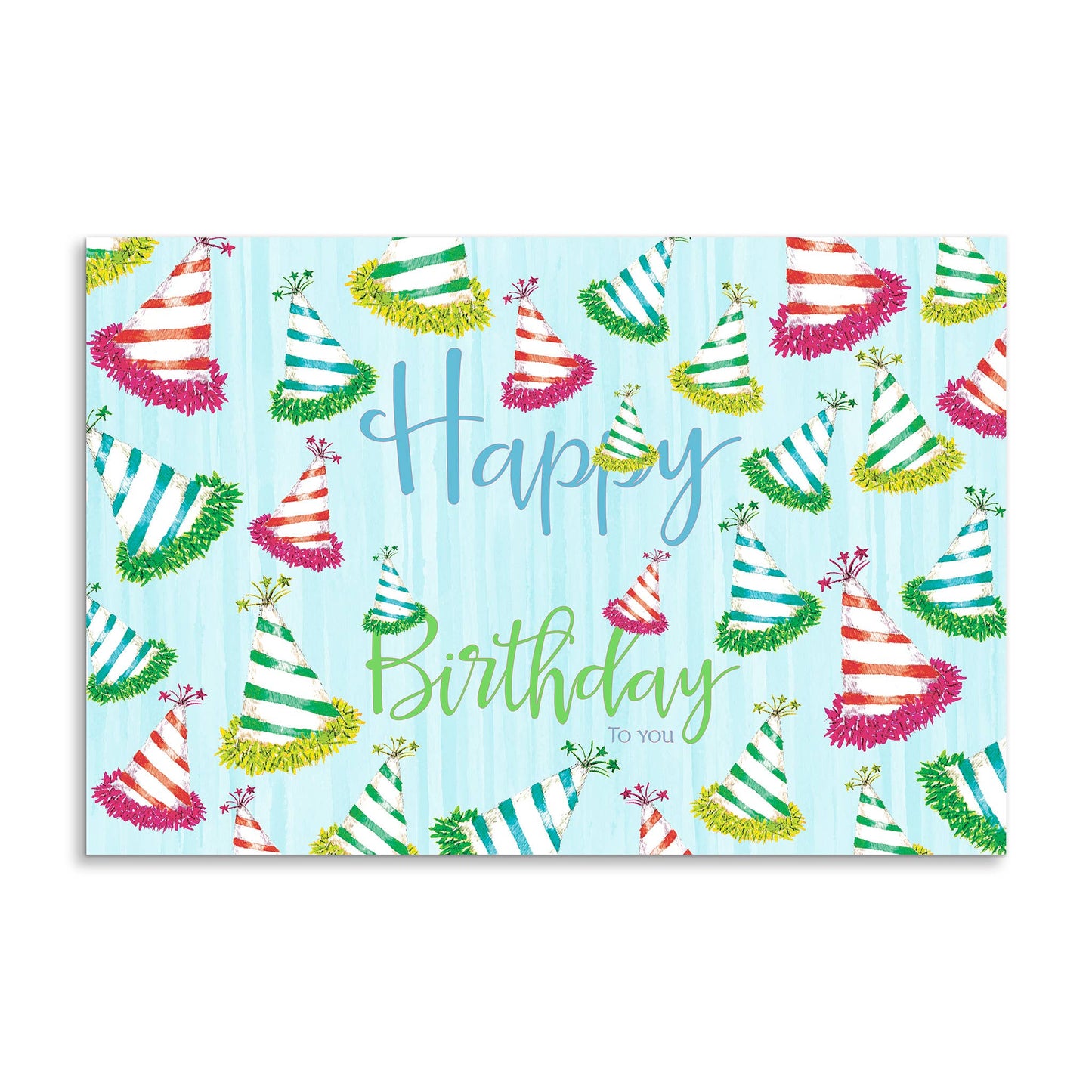 Party Hats with Happy Birthday Paper Placemats