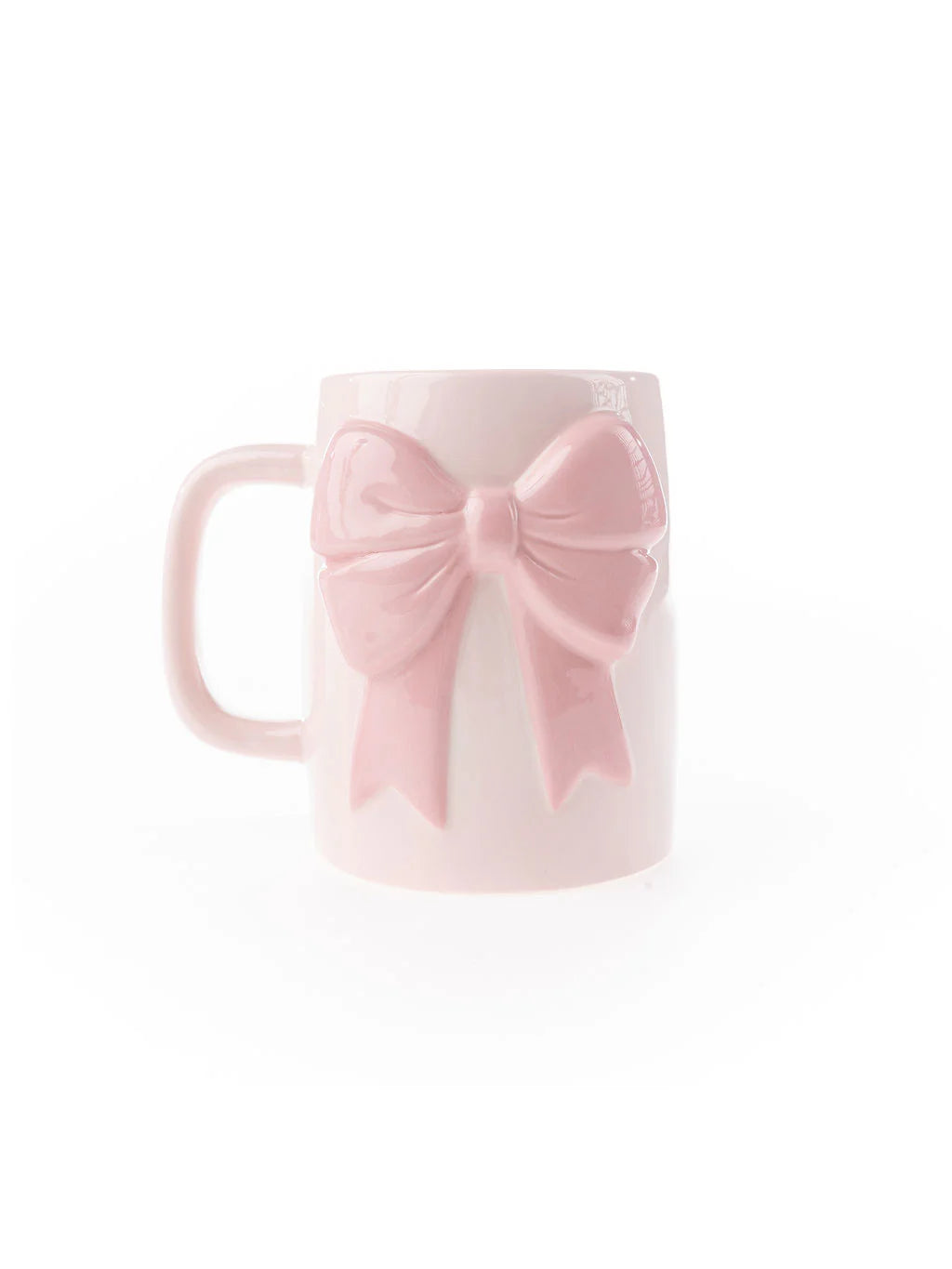 Ceramic Bow Mug Pink