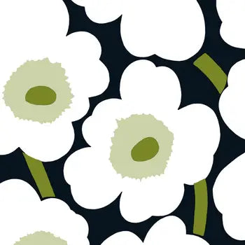 Marimekko Unikko Black Cocktail Napkin