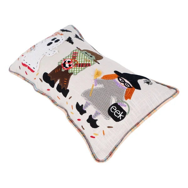 Trick or treaters pillow