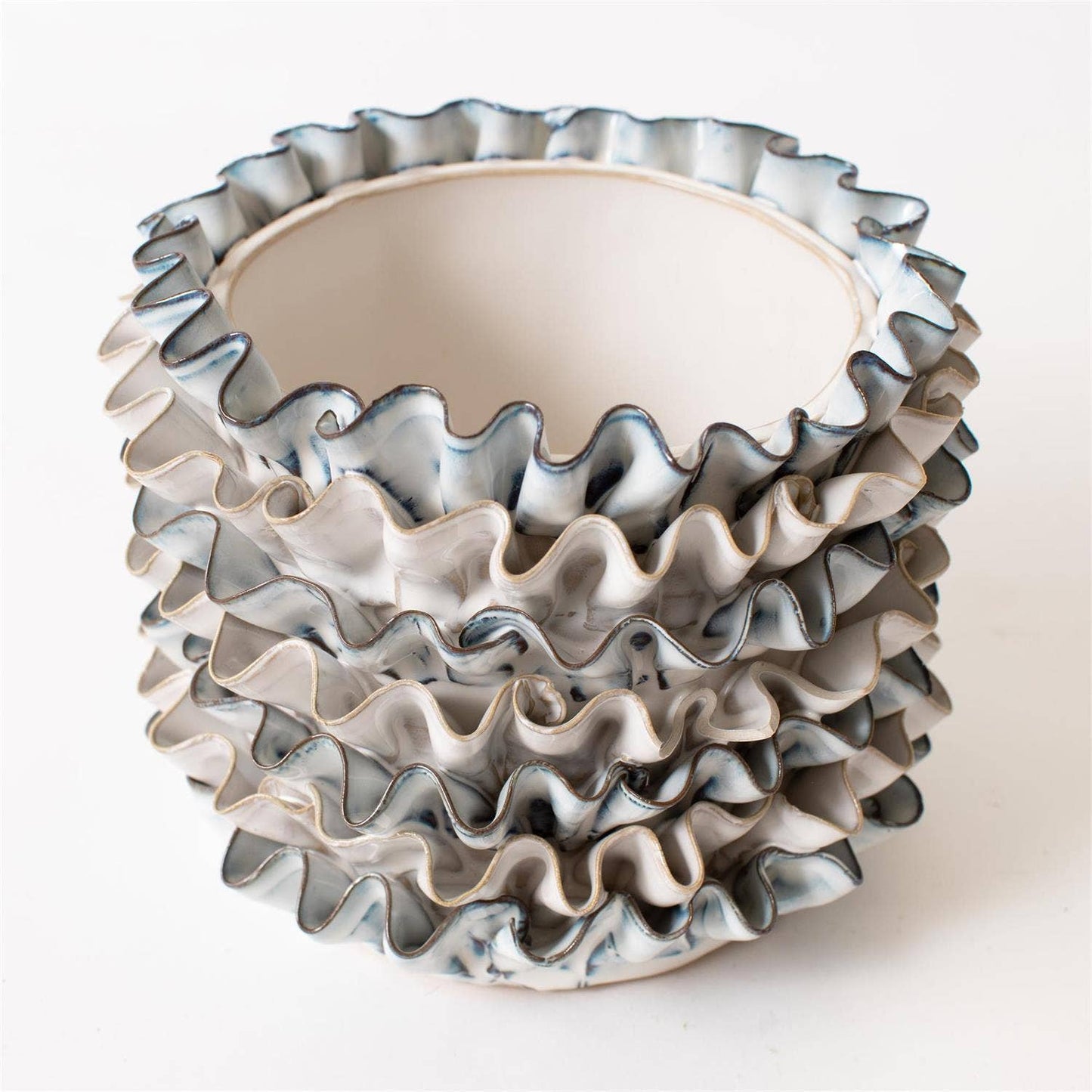 Ruffles Ceramic Planter