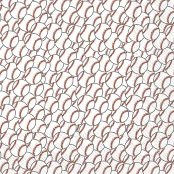 Baseball Red Cocktail Napkin
