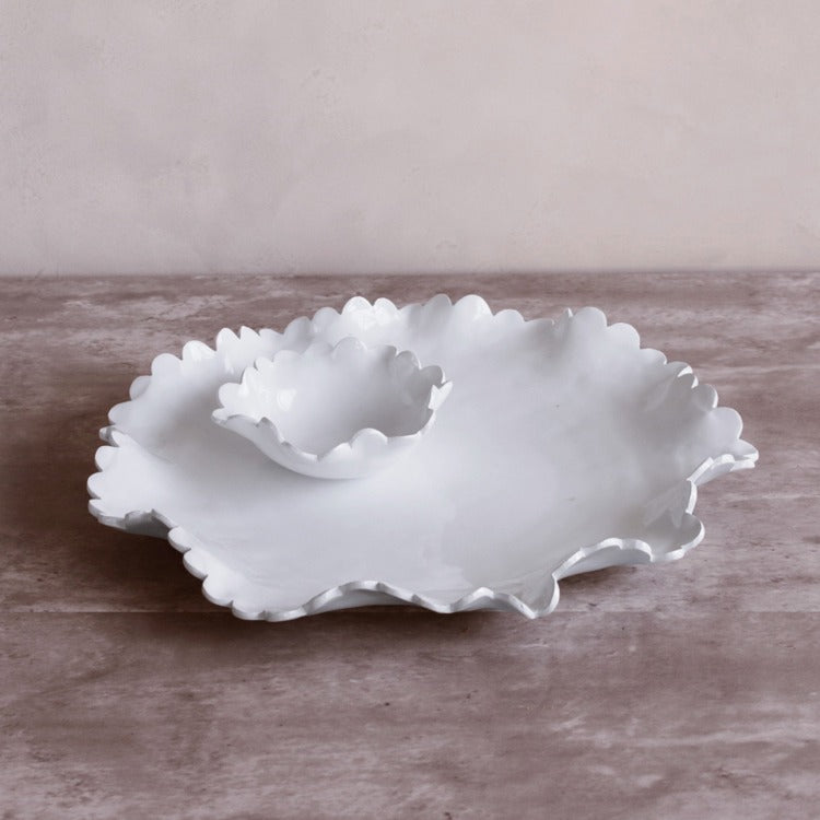 Colette Round Platter with Mini Dip Bowl