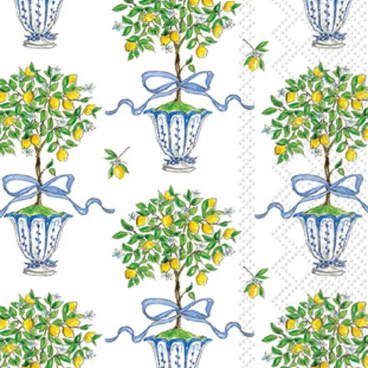 Lemon Topiary Guest Napkin