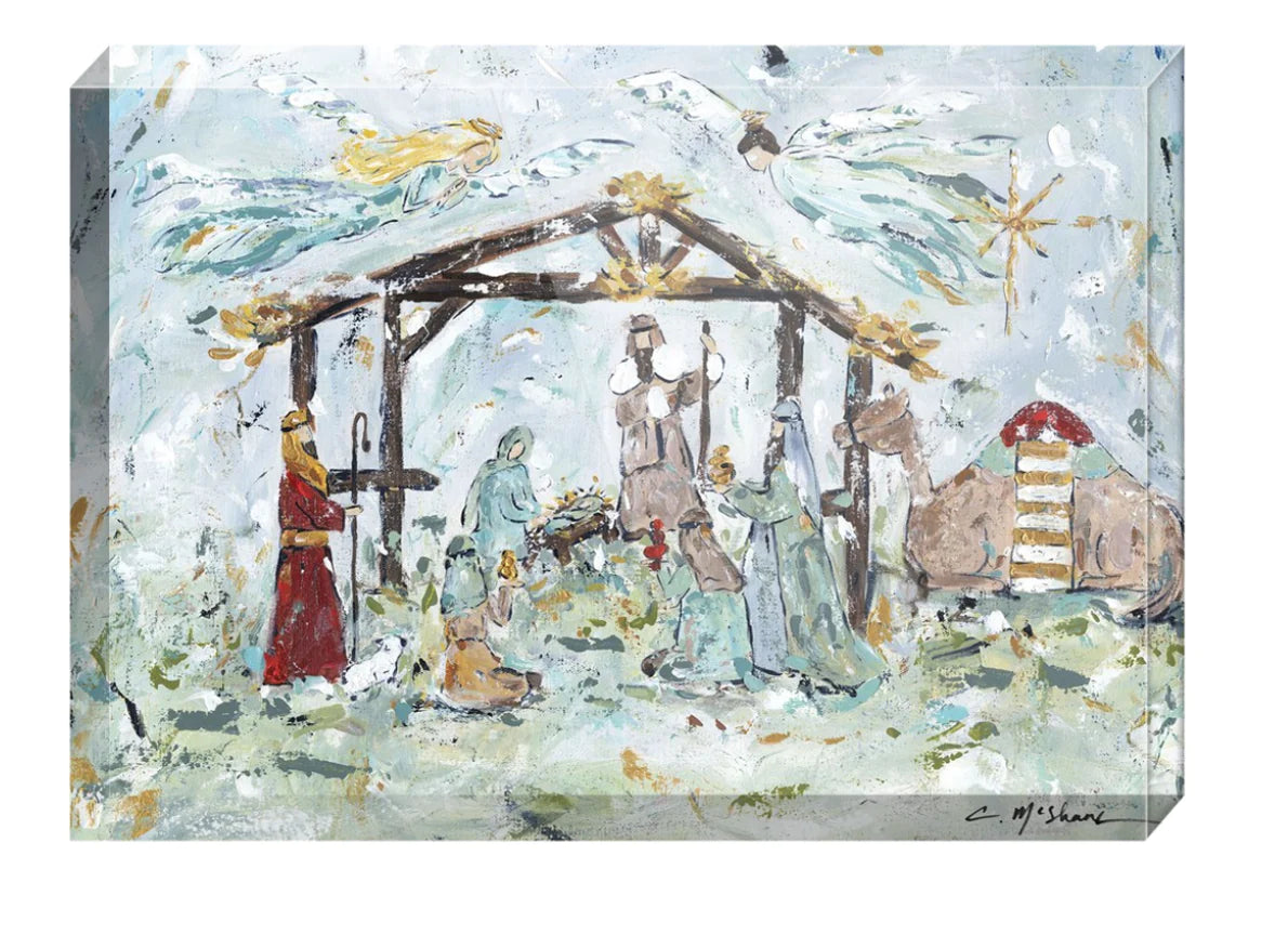 Nativity acrylic block