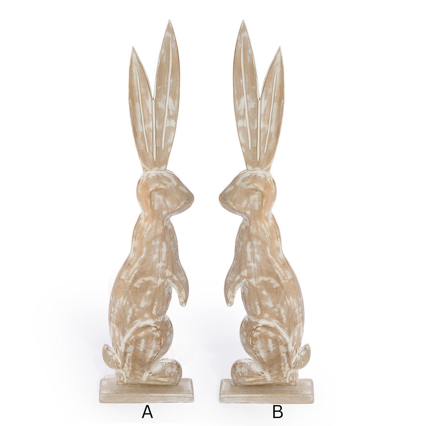 Oversized Wooden Bunny