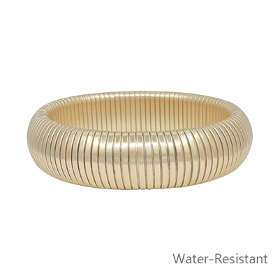 Gold Ribbed 20MM Bracelet