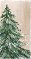 Gilded Painterly Tree Guest Napkin