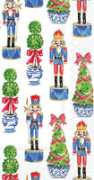 Nutcrackers and Topiary Guest Napkin