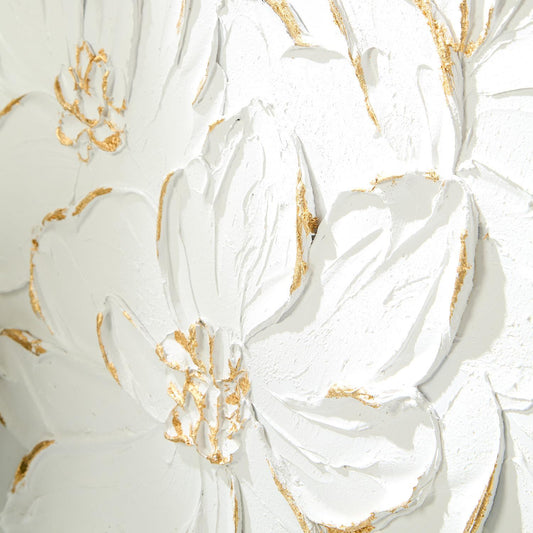 White Florals Wall Art