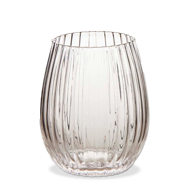Gramercy Fluted Stemless Wine Glass