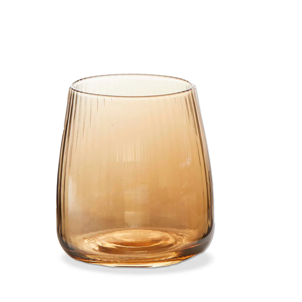 Chelsea Stemless Glass Amber