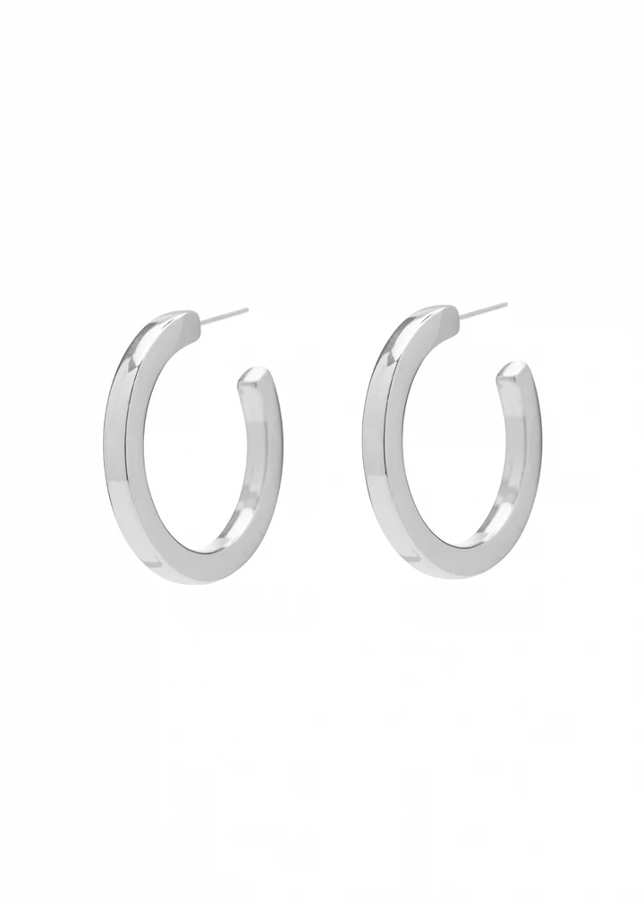 Jane Hoops Silver