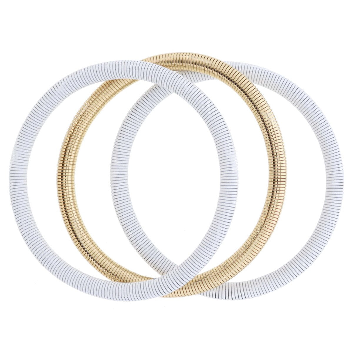 White & Gold Bangles