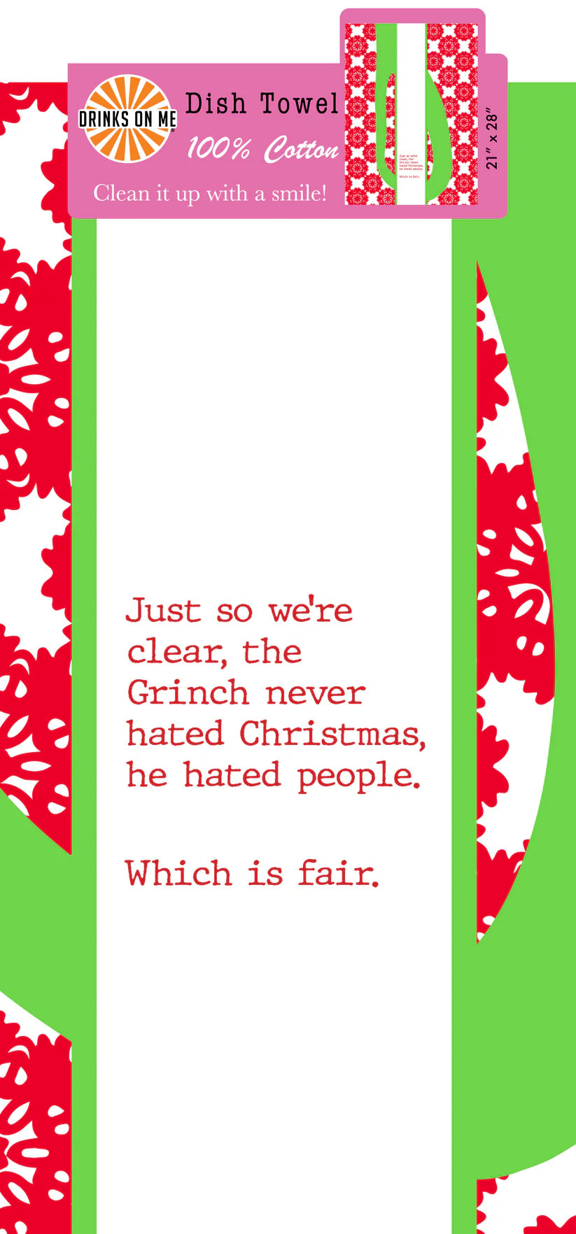 Grinch Tea Towel