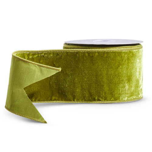 Apple Green Velvet Ribbon