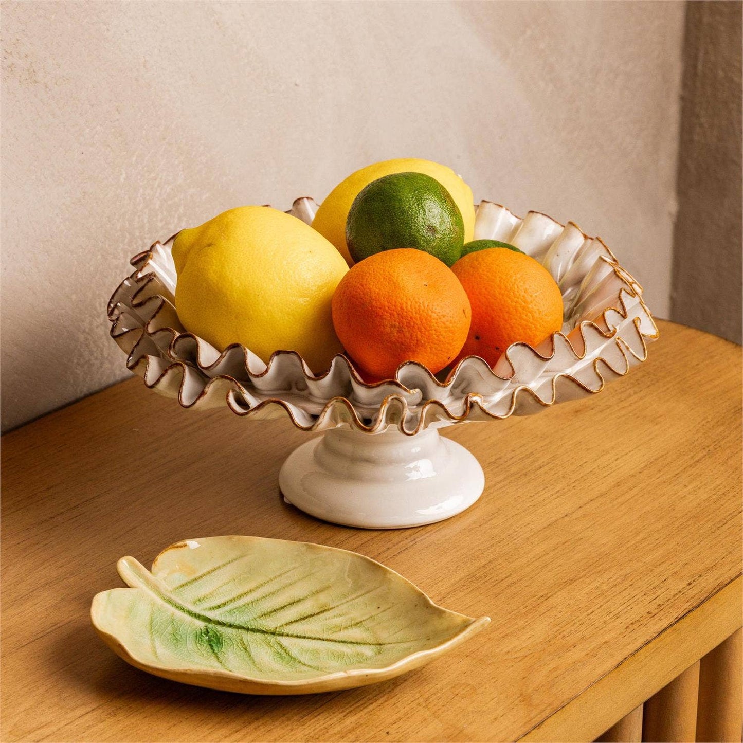 Hand Applied Ruffles Compote