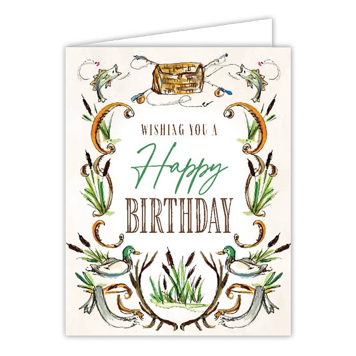 Fishing Hunting Greeting Card