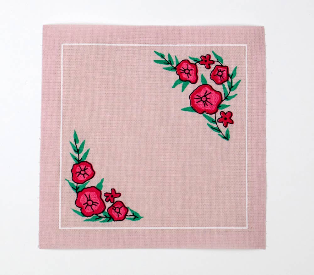 Cotton Cocktail Napkin Roll: Spring Fling