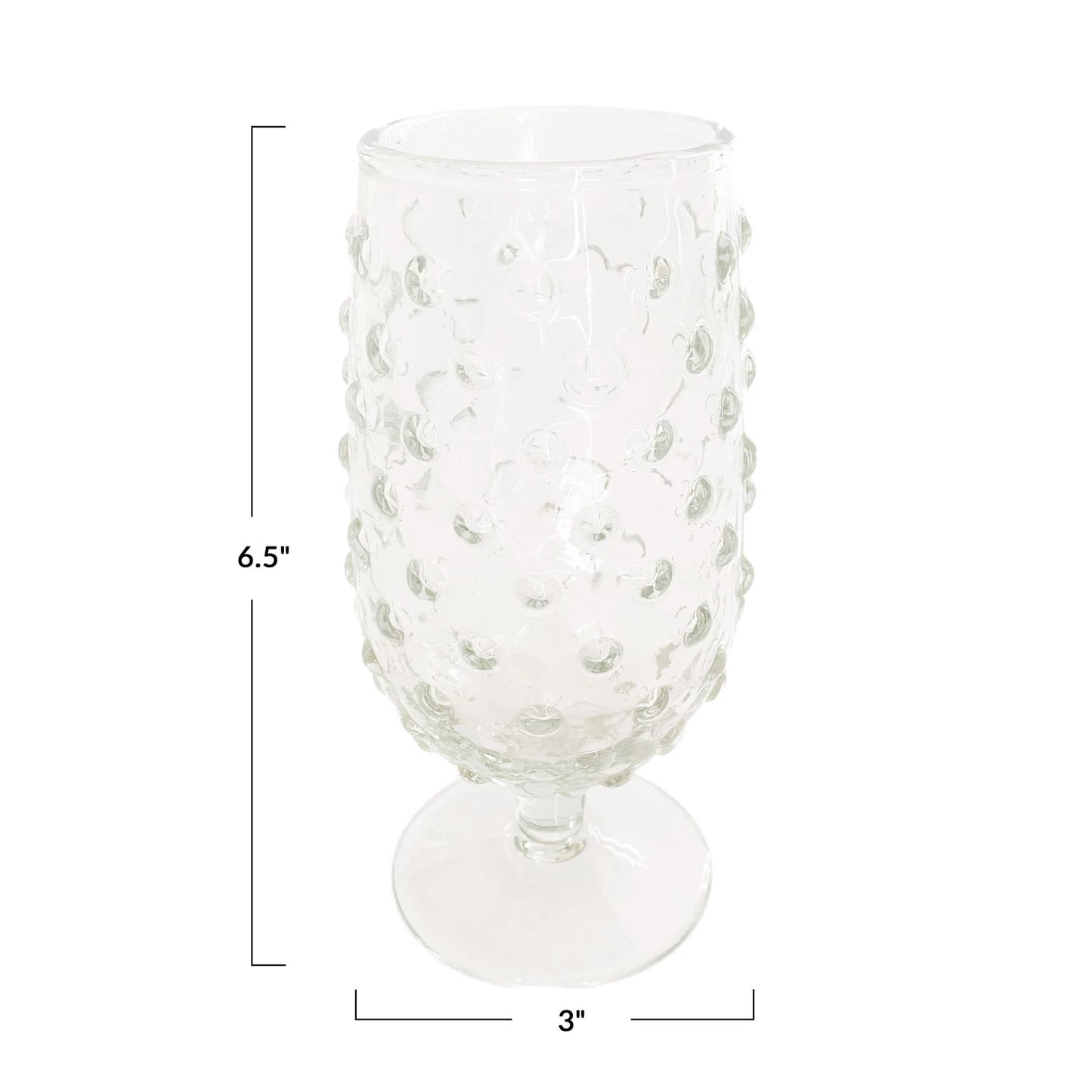Hobnail Drinking Glass