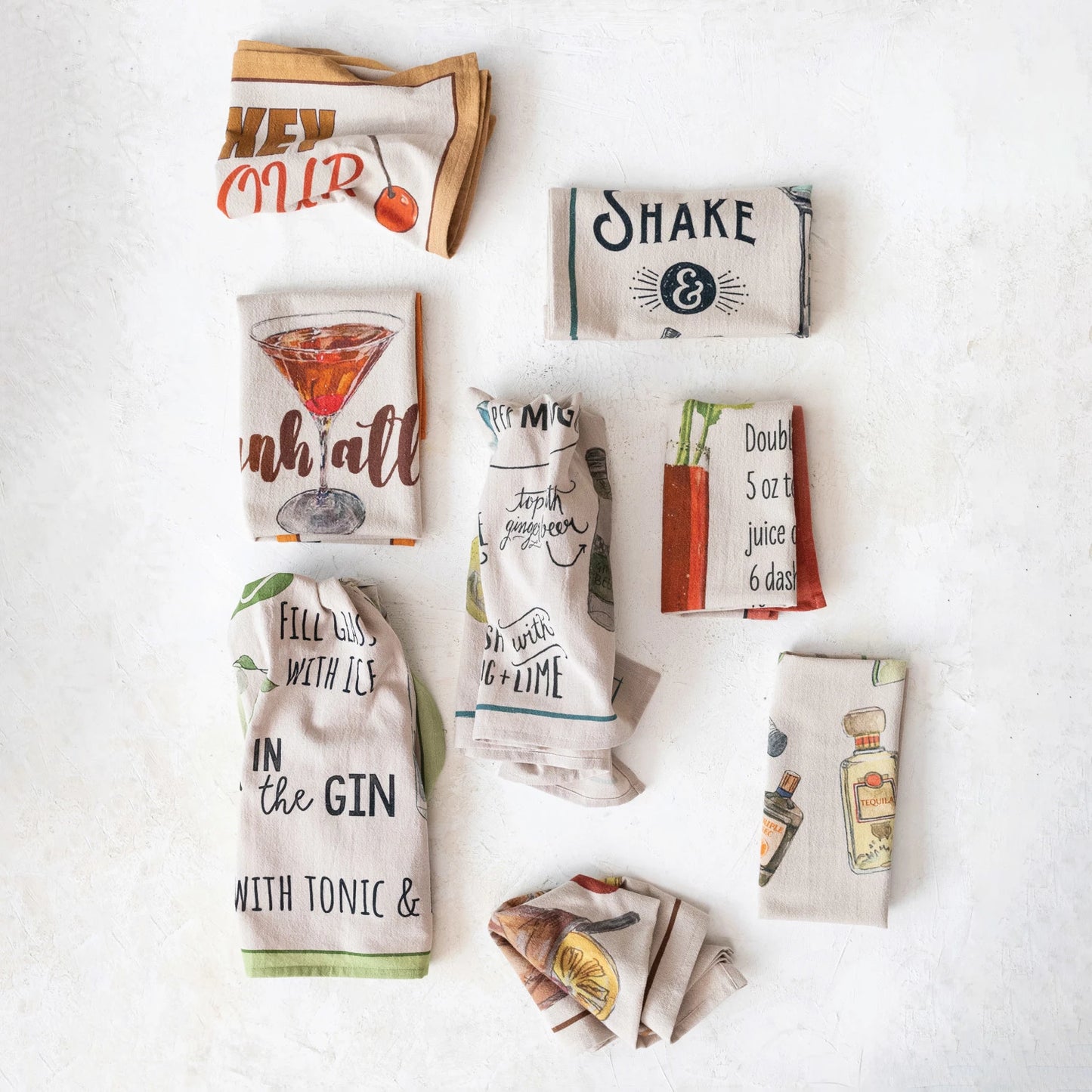 Cocktail Recipe Tea Towel