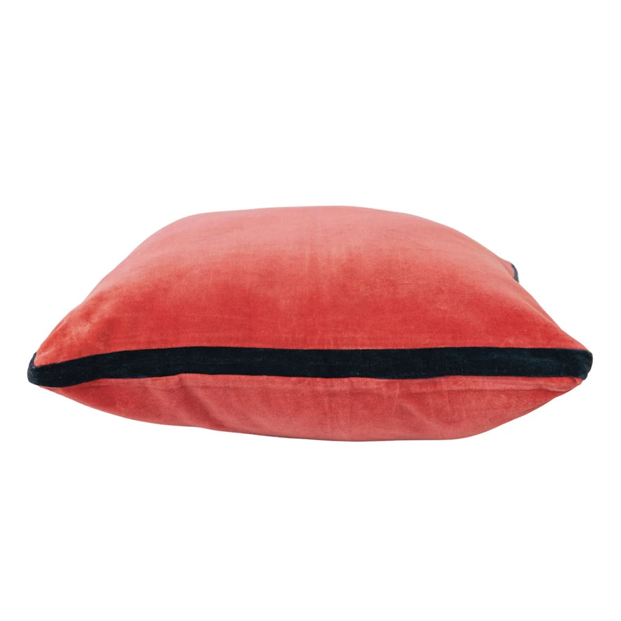 Berry & Navy Velvet Pillow