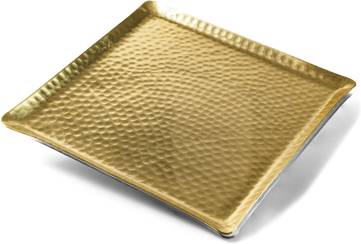 Gilded Hammered Plate