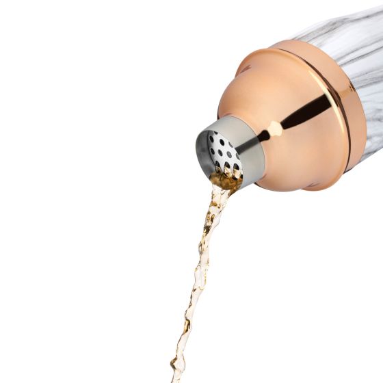 Copper & Marble Cocktail Shaker