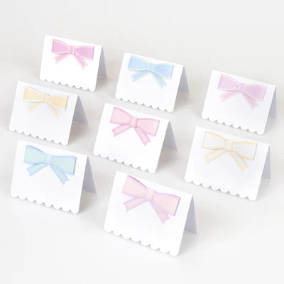 Pastel Bow Place Cards