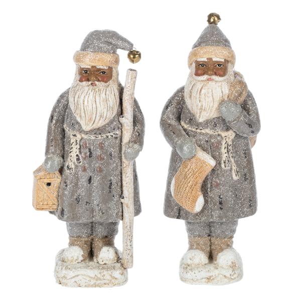 Woodland Santa Figurines