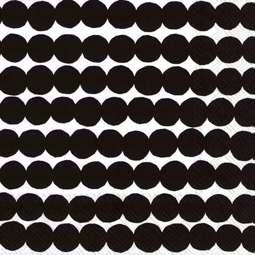 Rasy Matto Black Cocktail Napkin