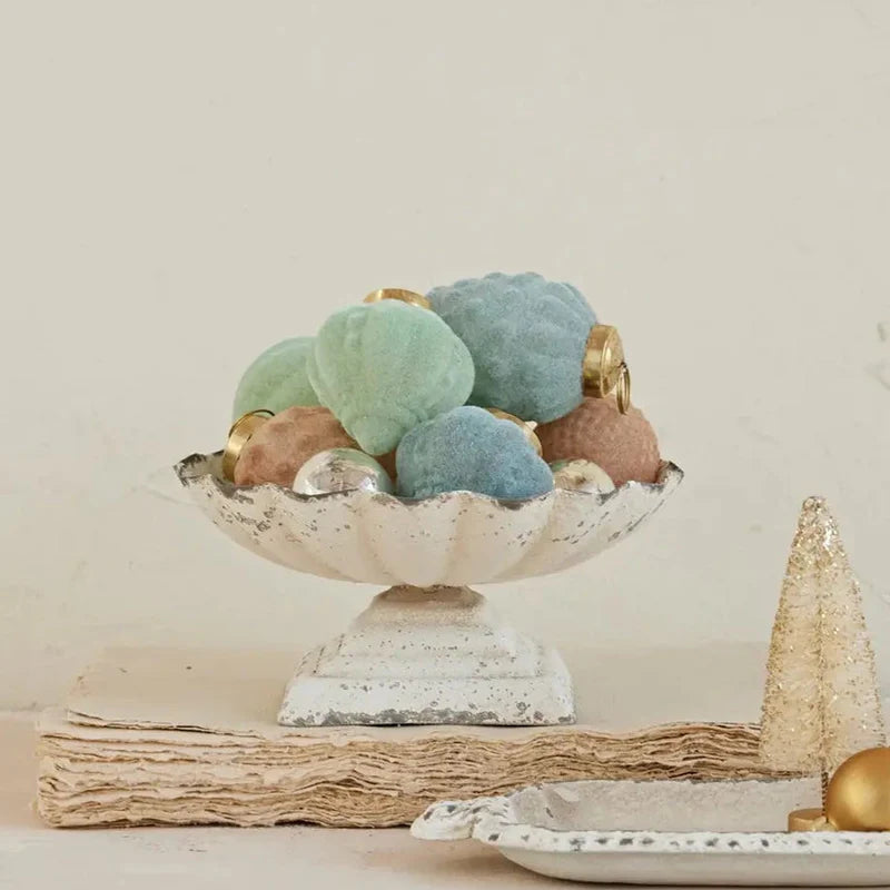 Distressed Pedestal Bowl