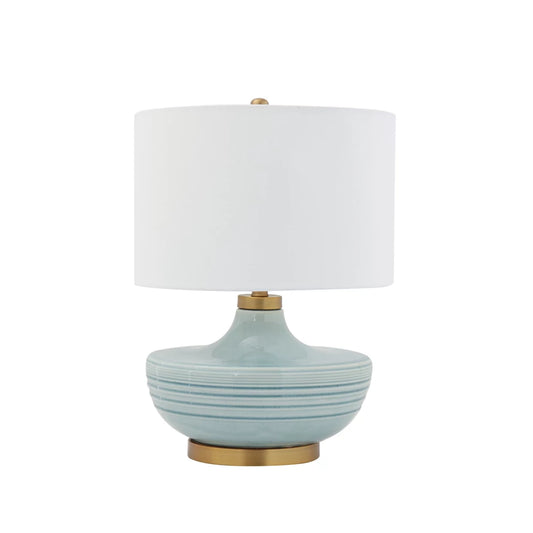 Ceramic Table Lamp Aqua