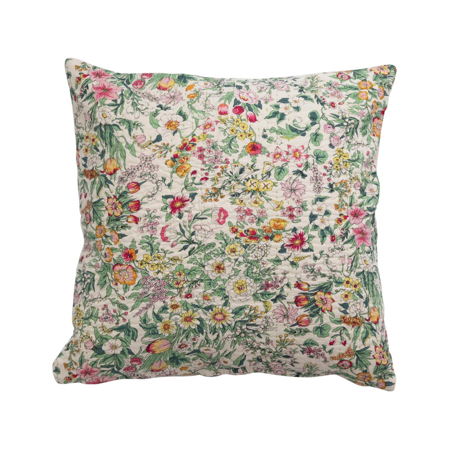 Kantha Stitch Pillow