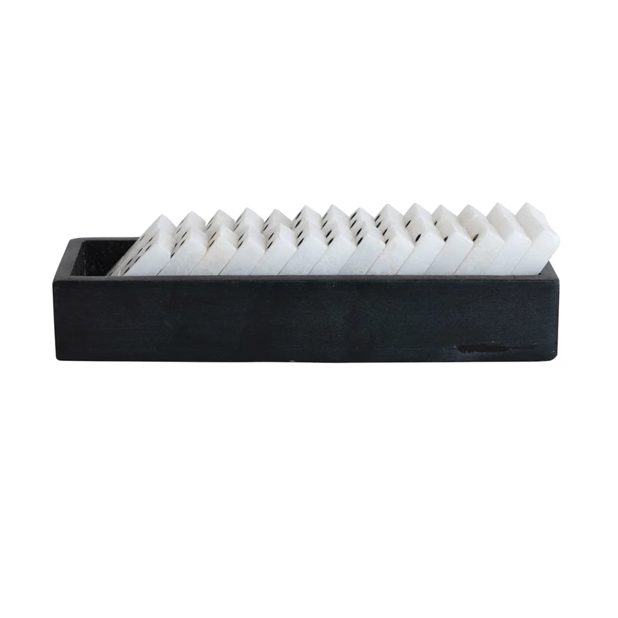 Dominoes Soapstone Box