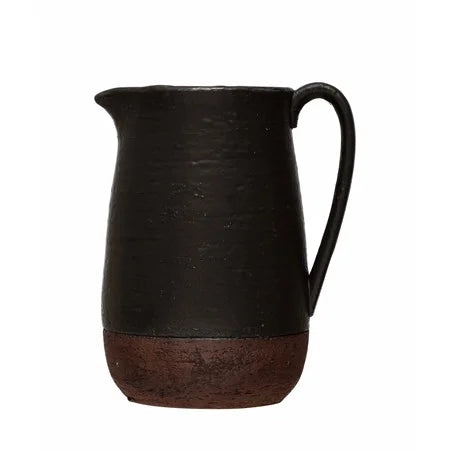 Stoneware Pitcher Black