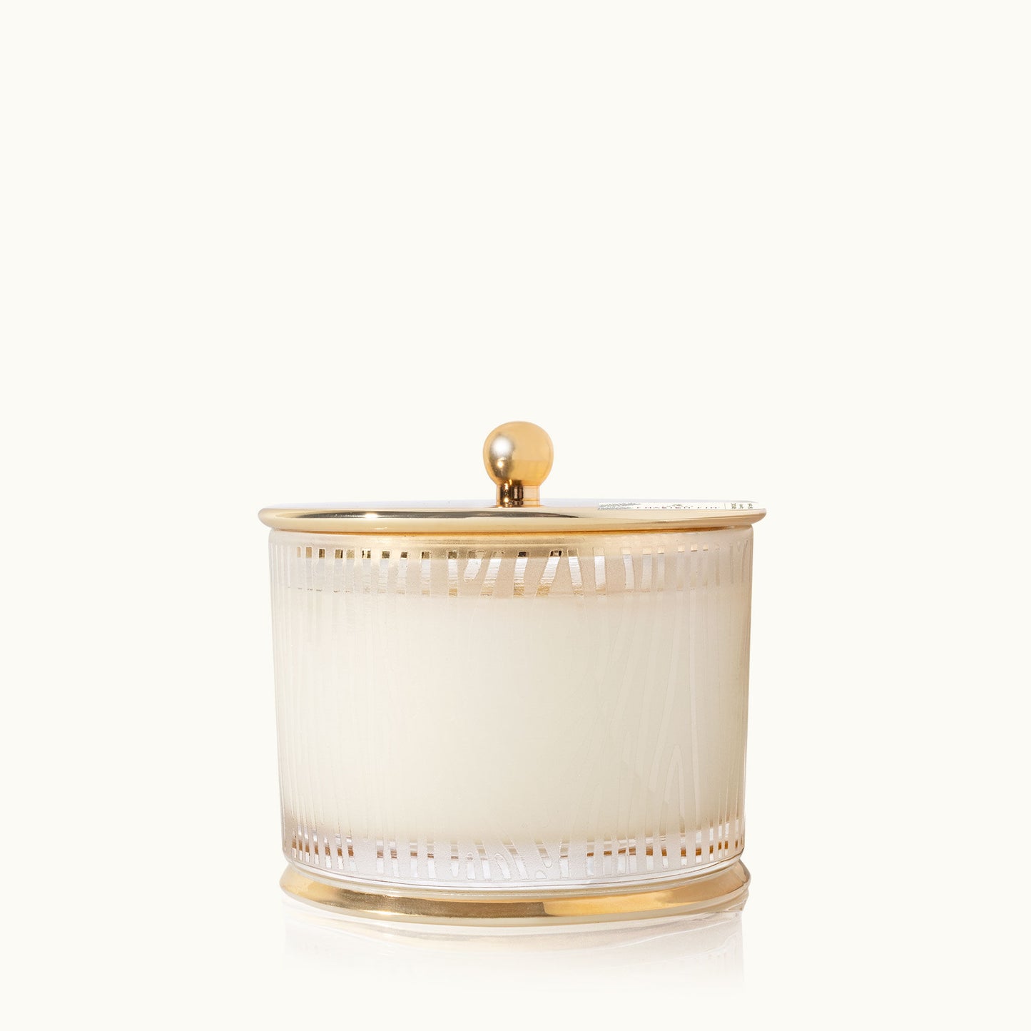 Gilded LG Frosted Wood Candle