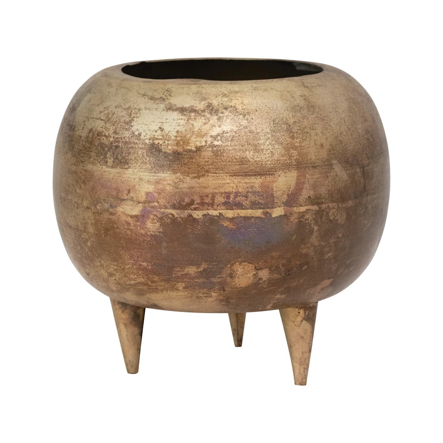 Brass Footed Planter
