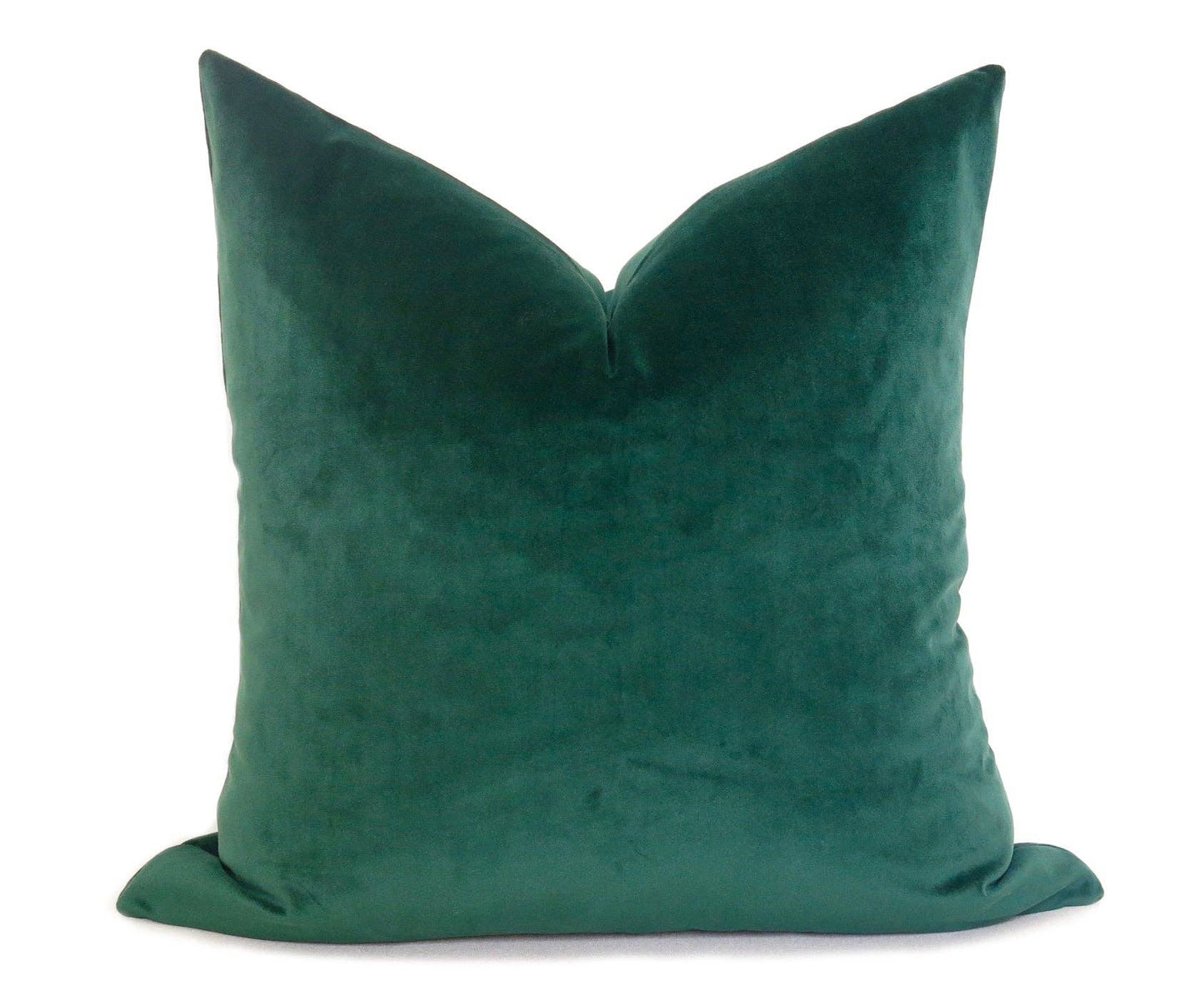 Velvet Pillow Cover - Emerald Green