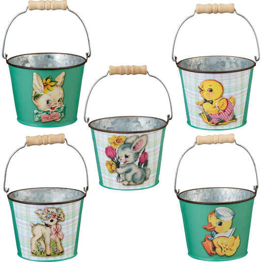 Vintage Easter Buckets