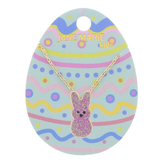 Kids Purple Bunny Necklace